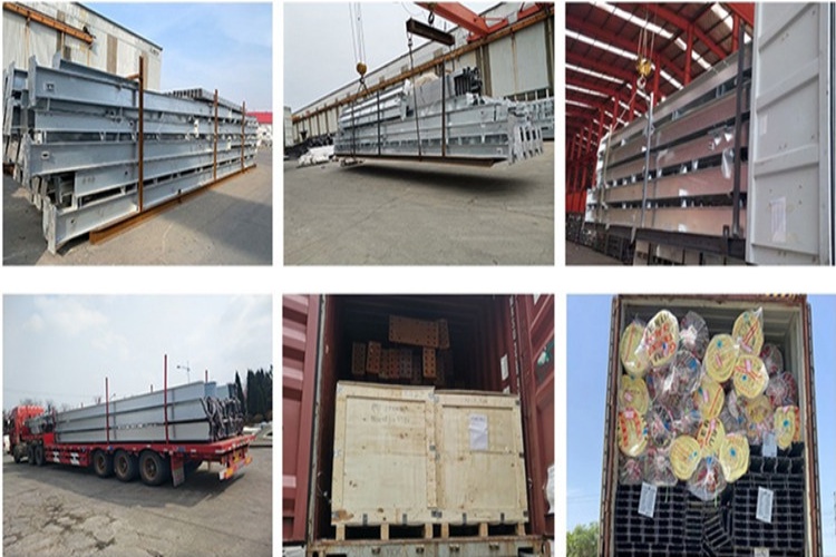 steel profiles container loading ملفات التعريف الصلب تحميل الحاوية
