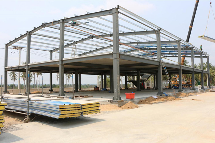 warehouse steel structure هيكل الصلب المستودع
