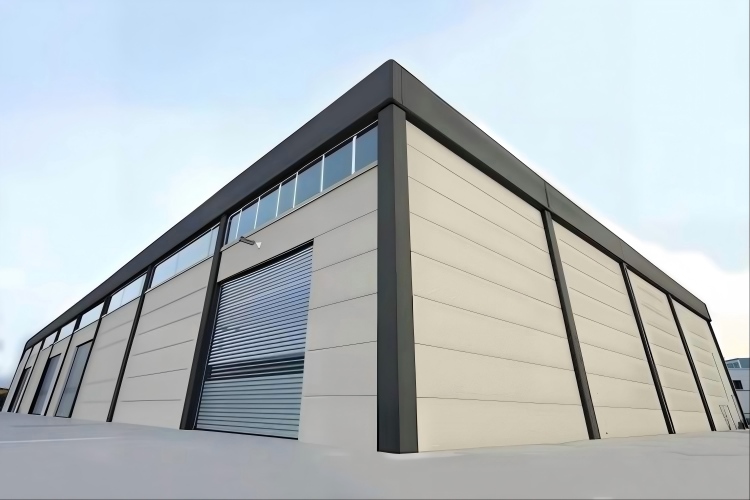 مشروع بناء الهيكل الصلب للمستودع