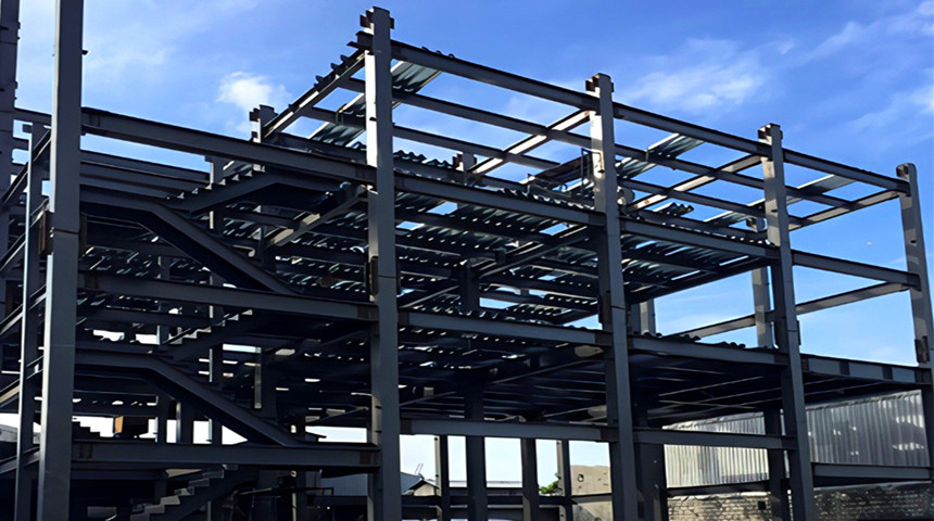 بناء هيكل الفولاذ متعدد الطابق لمصنع معالجة الأغذية البحرية في جزر المالديف