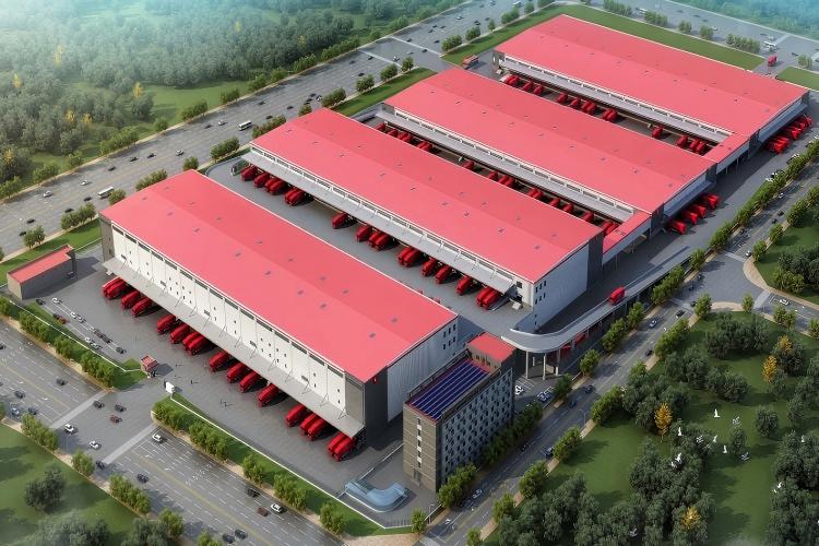 مستودع الهياكل الفولاذية الصناعية للإنتاج والتخزين