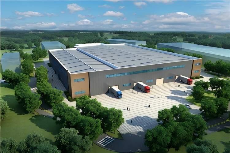 مستودع الهياكل الفولاذية الصناعية للإنتاج والتخزين