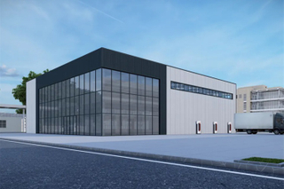 الهيكل الصلب للمستودع مع تصميم الإطار المعدني القياسي