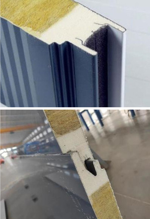 لوحة ساندويتش Rockwool مع Pu Edge-2